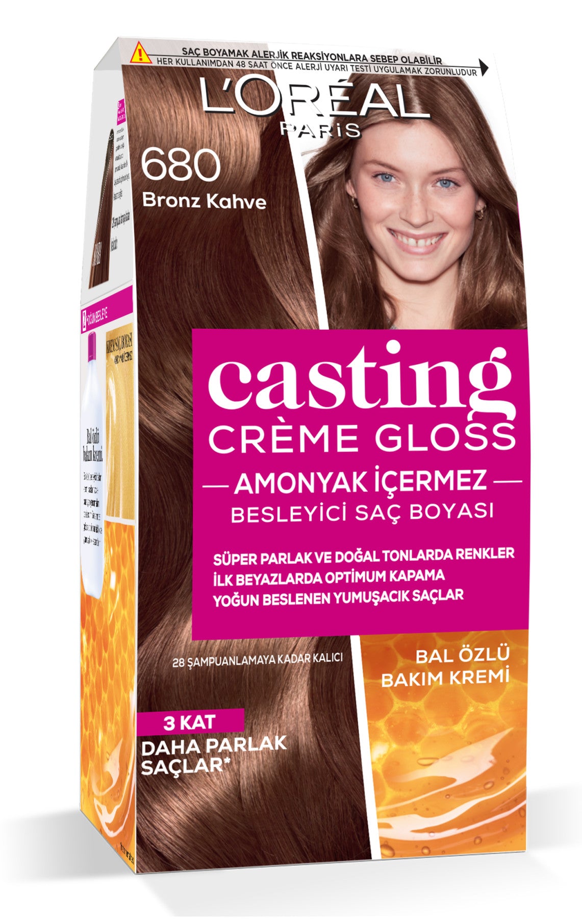 L'Oréal Paris Casting Crème Gloss Saç Boyası - 680 Bronz Kahve