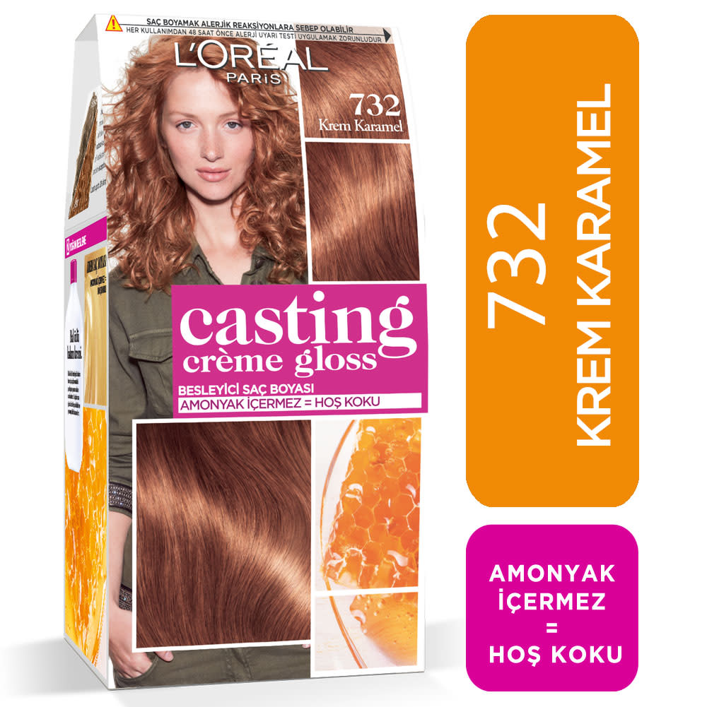 L'Oréal Paris Casting Crème Gloss Saç Boyası - 732 Krem Karamel