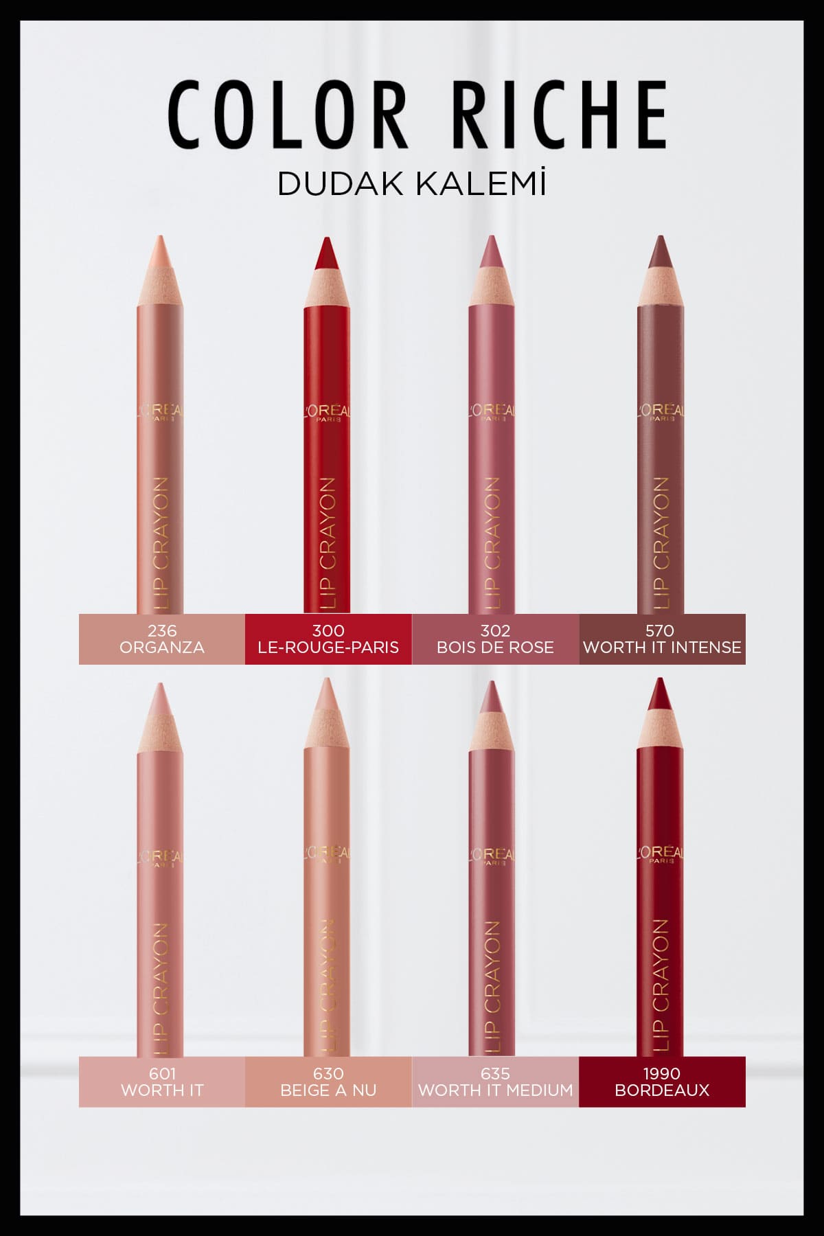 L'Oréal Paris Color Riche Dudak Kalemi - 300 Le Rouge Paris