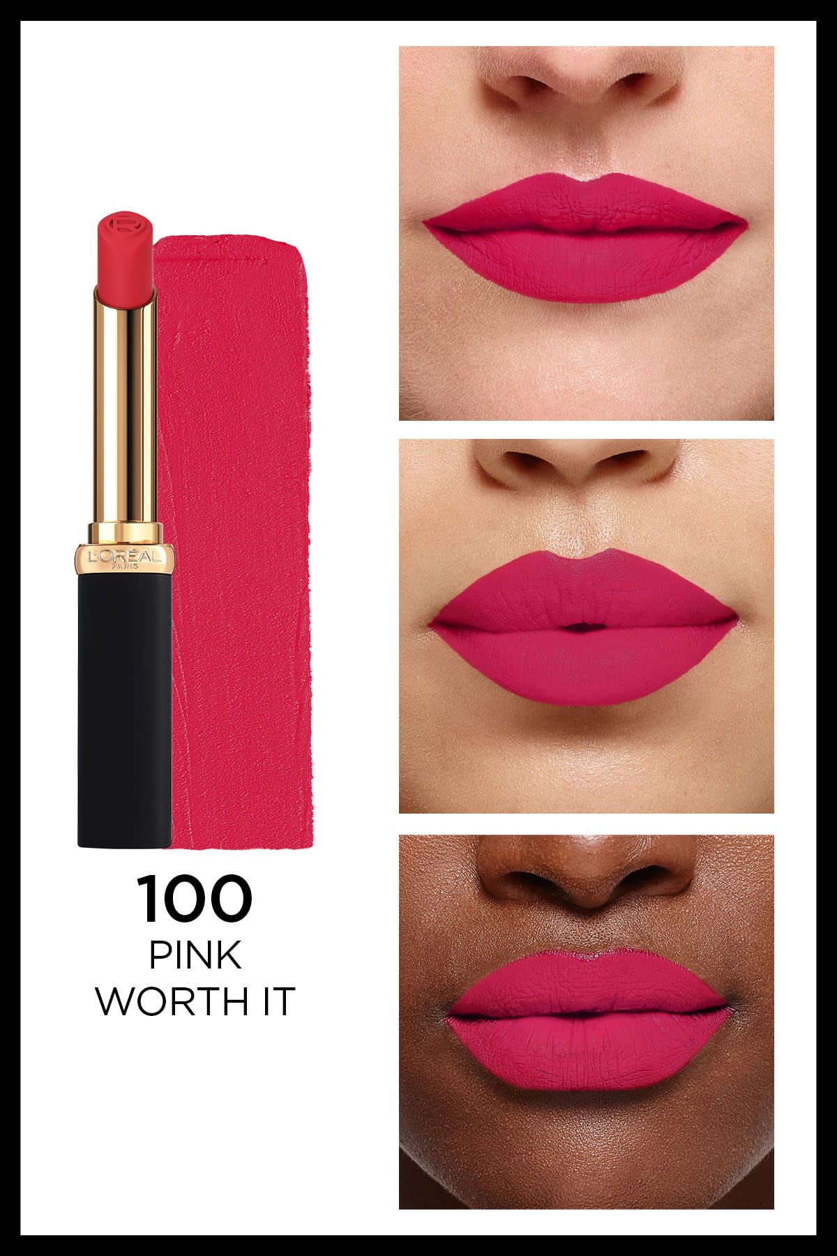 L'Oréal Paris Color Riche Intense Volume Matte Ruj - 100 Pink Worth It