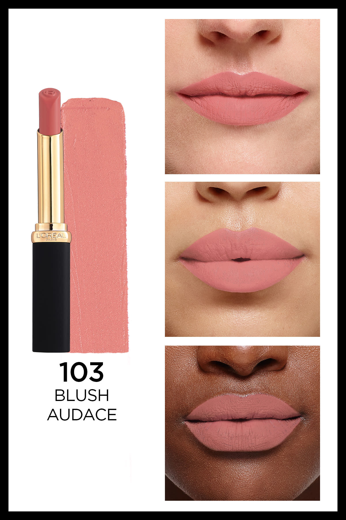 L'Oréal Paris Color Riche Intense Volume Matte Ruj - 103 Blush Audace