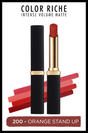 L'Oréal Paris Color Riche Intense Volume Matte Ruj - 200 Orange Stand Up
