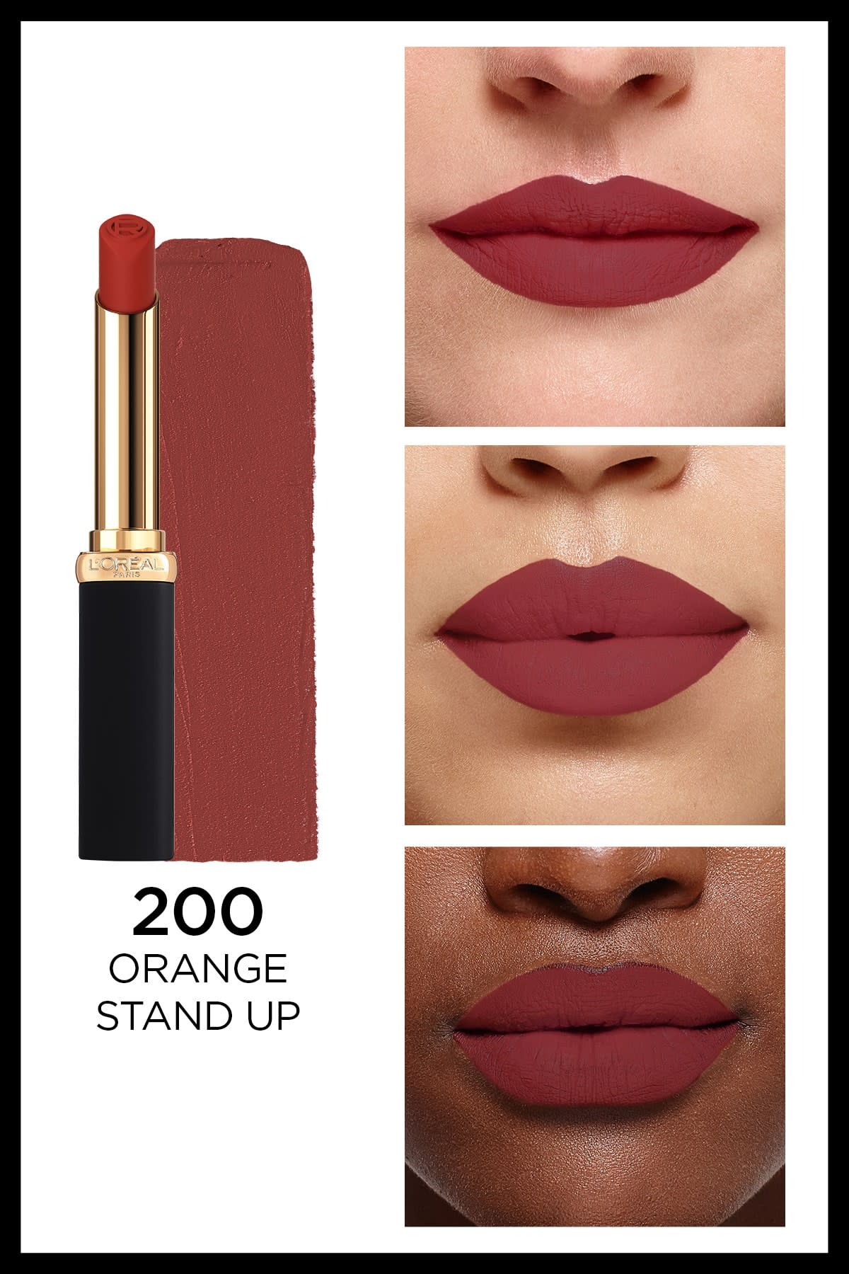 L'Oréal Paris Color Riche Intense Volume Matte Ruj - 200 Orange Stand Up