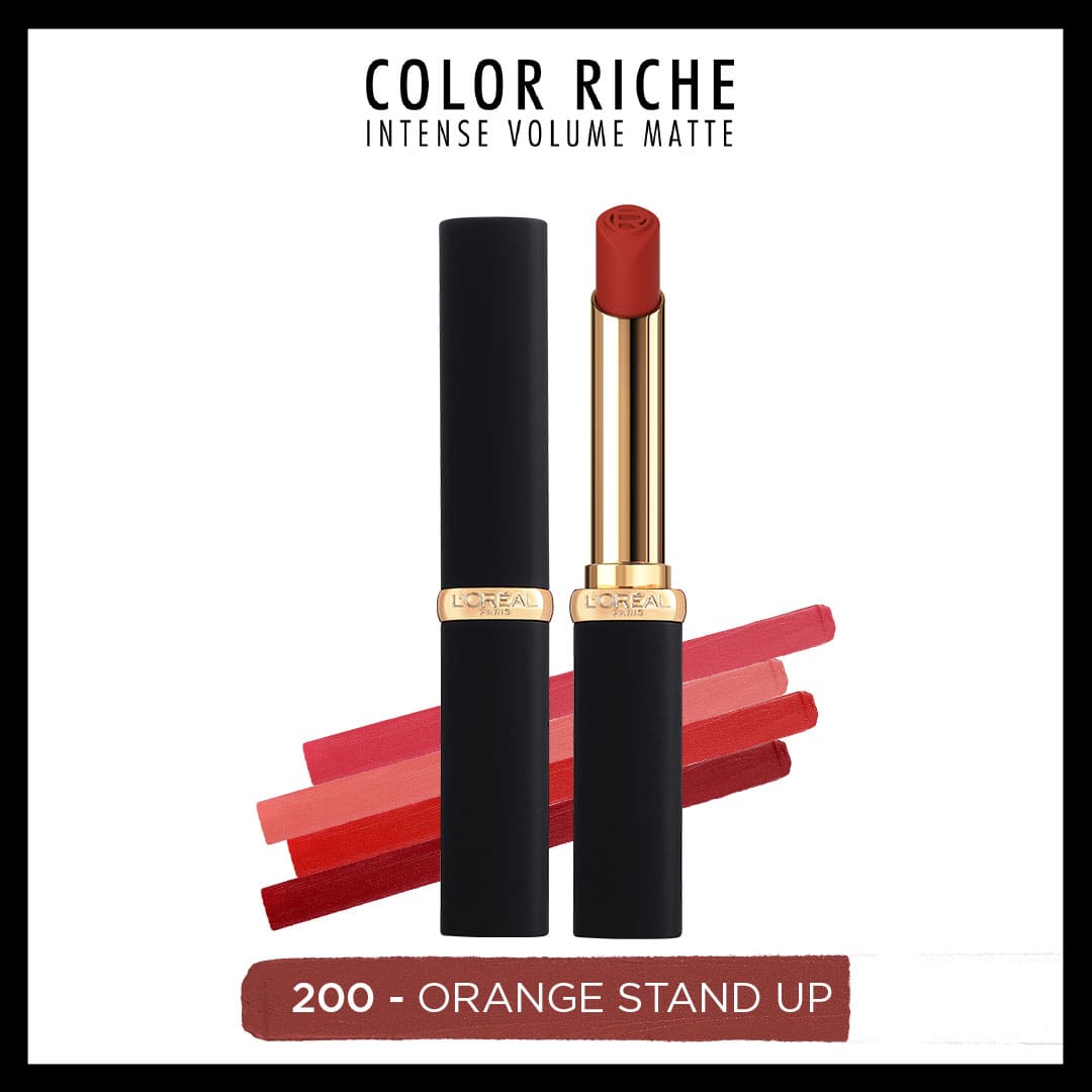 L'Oréal Paris Color Riche Intense Volume Matte Ruj - 200 Orange Stand Up