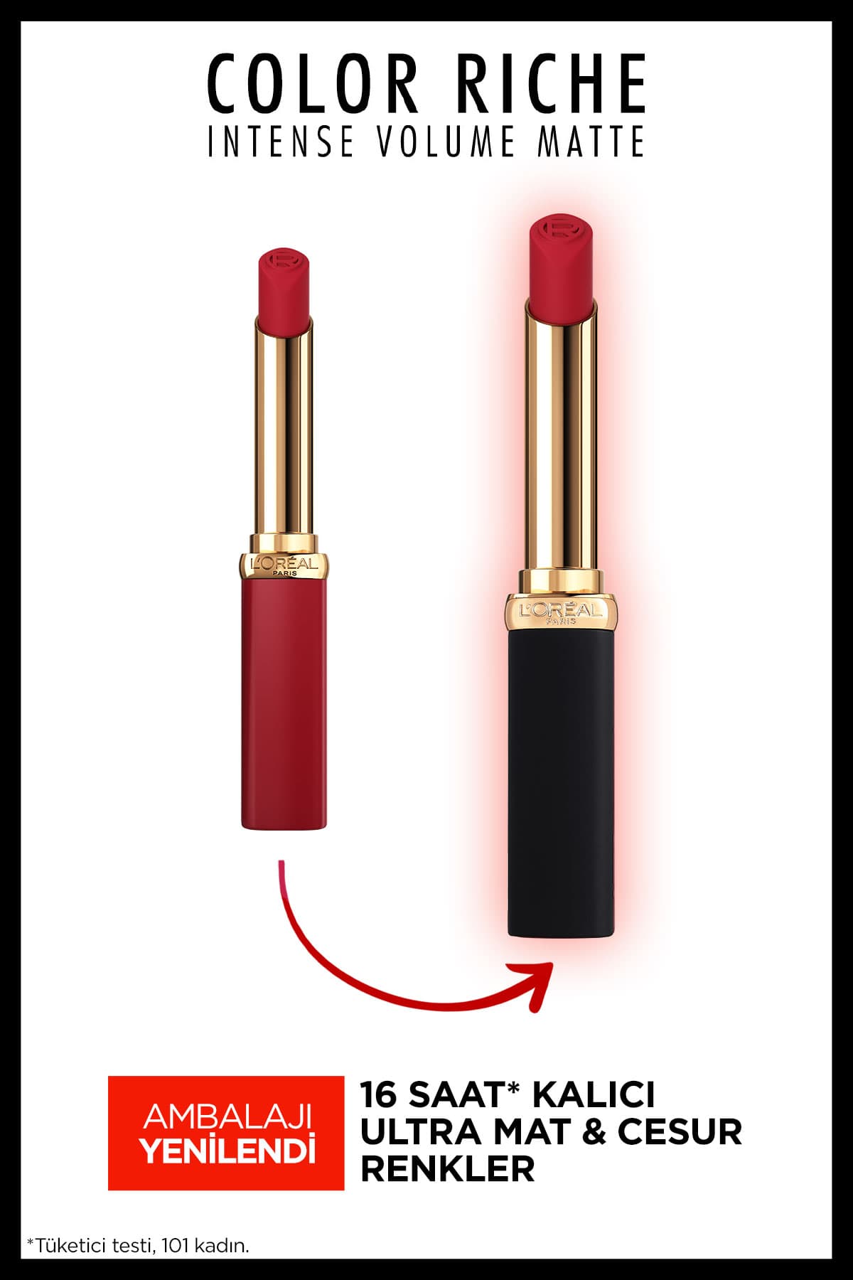 L'Oréal Paris Color Riche Intense Volume Matte Ruj -  300 Rouge Confident
