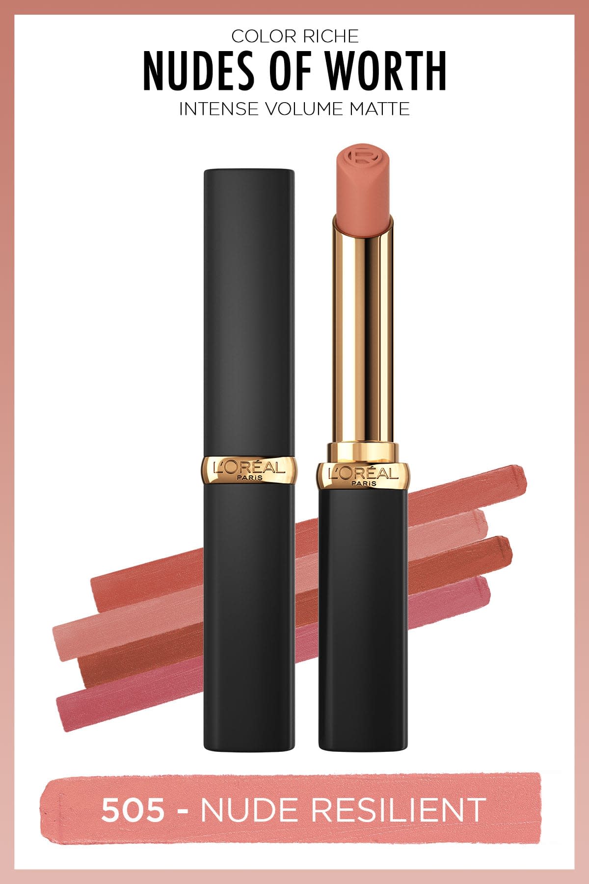 L'Oréal Paris Color Riche Intense Volume Matte Ruj -  505 Nude Resilient