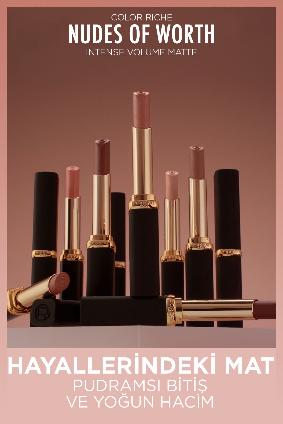 L'Oréal Paris Color Riche Intense Volume Matte Ruj -  505 Nude Resilient