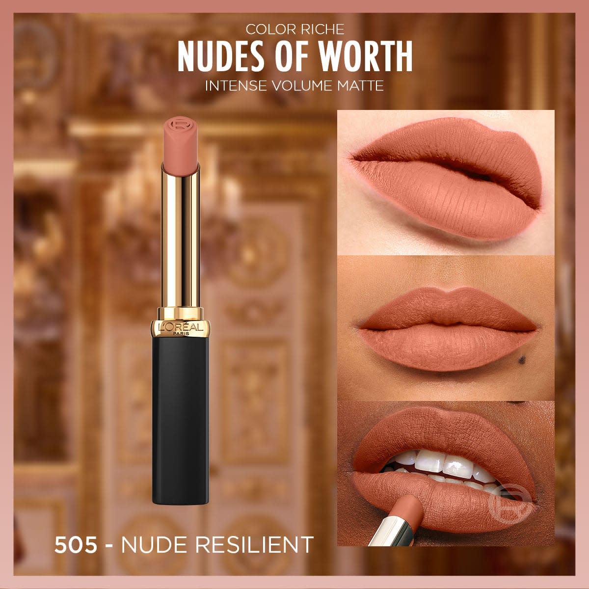 L'Oréal Paris Color Riche Intense Volume Matte Ruj -  505 Nude Resilient