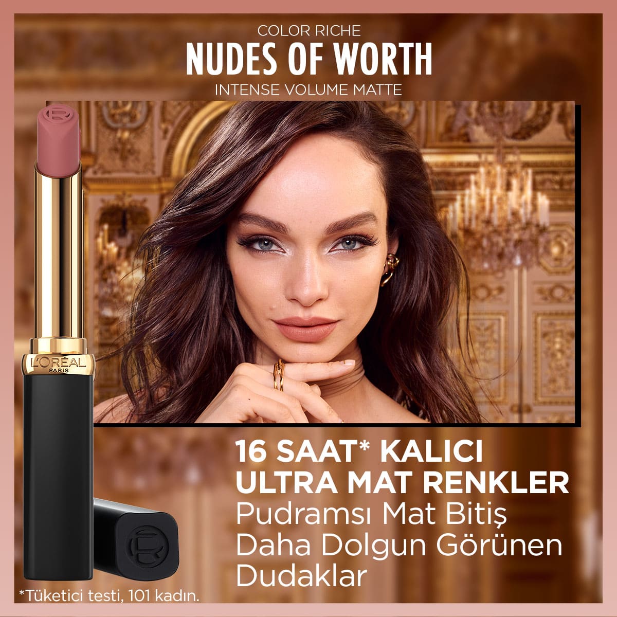 L'Oréal Paris Color Riche Intense Volume Matte Ruj -  505 Nude Resilient