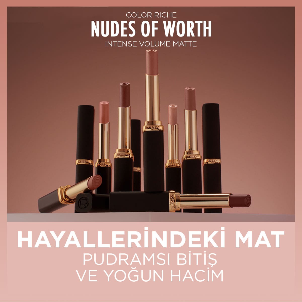 L'Oréal Paris Color Riche Intense Volume Matte Ruj -  505 Nude Resilient