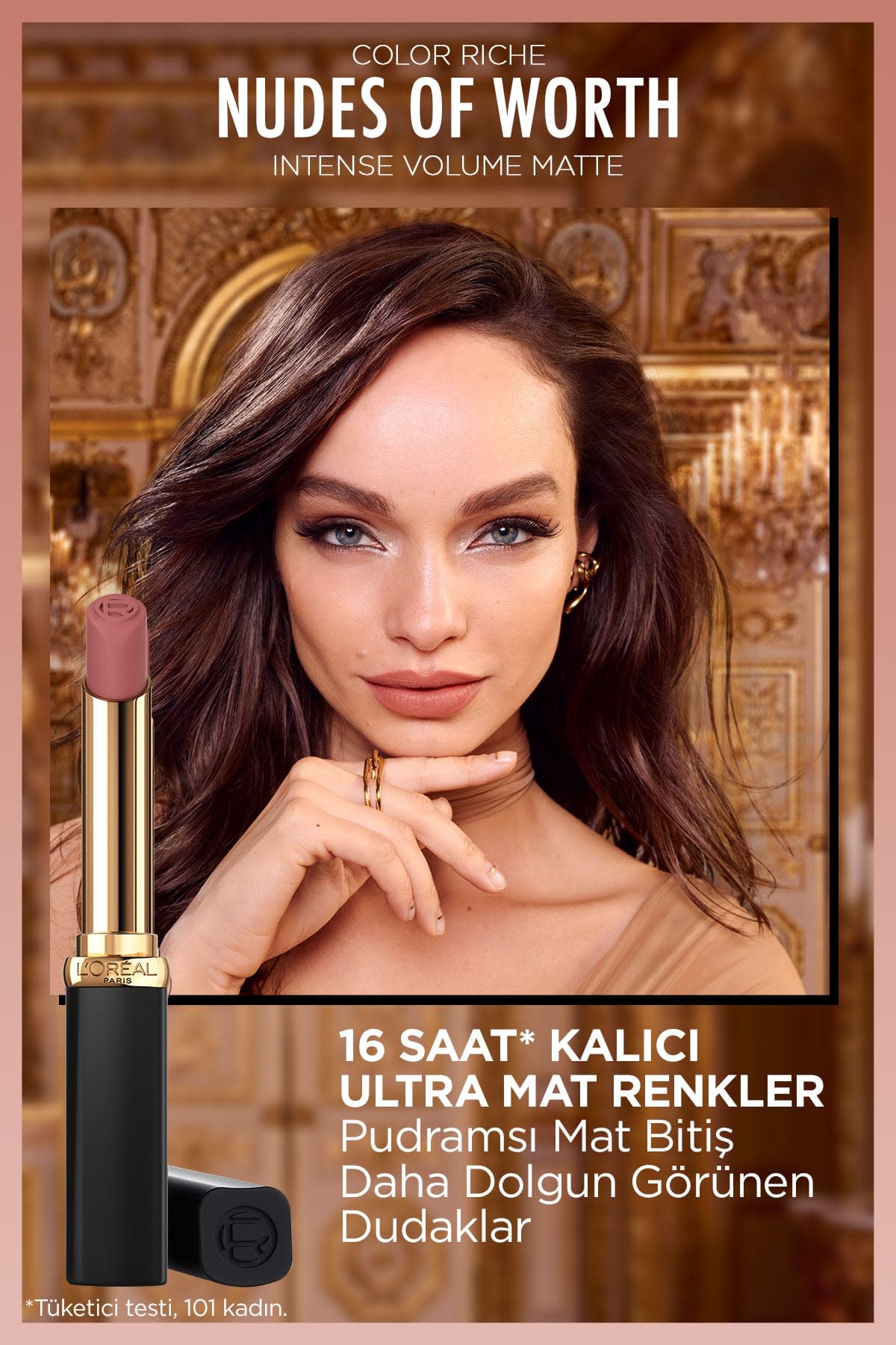 L'Oréal Paris Color Riche Intense Volume Matte Ruj -  520 Nude Defiant