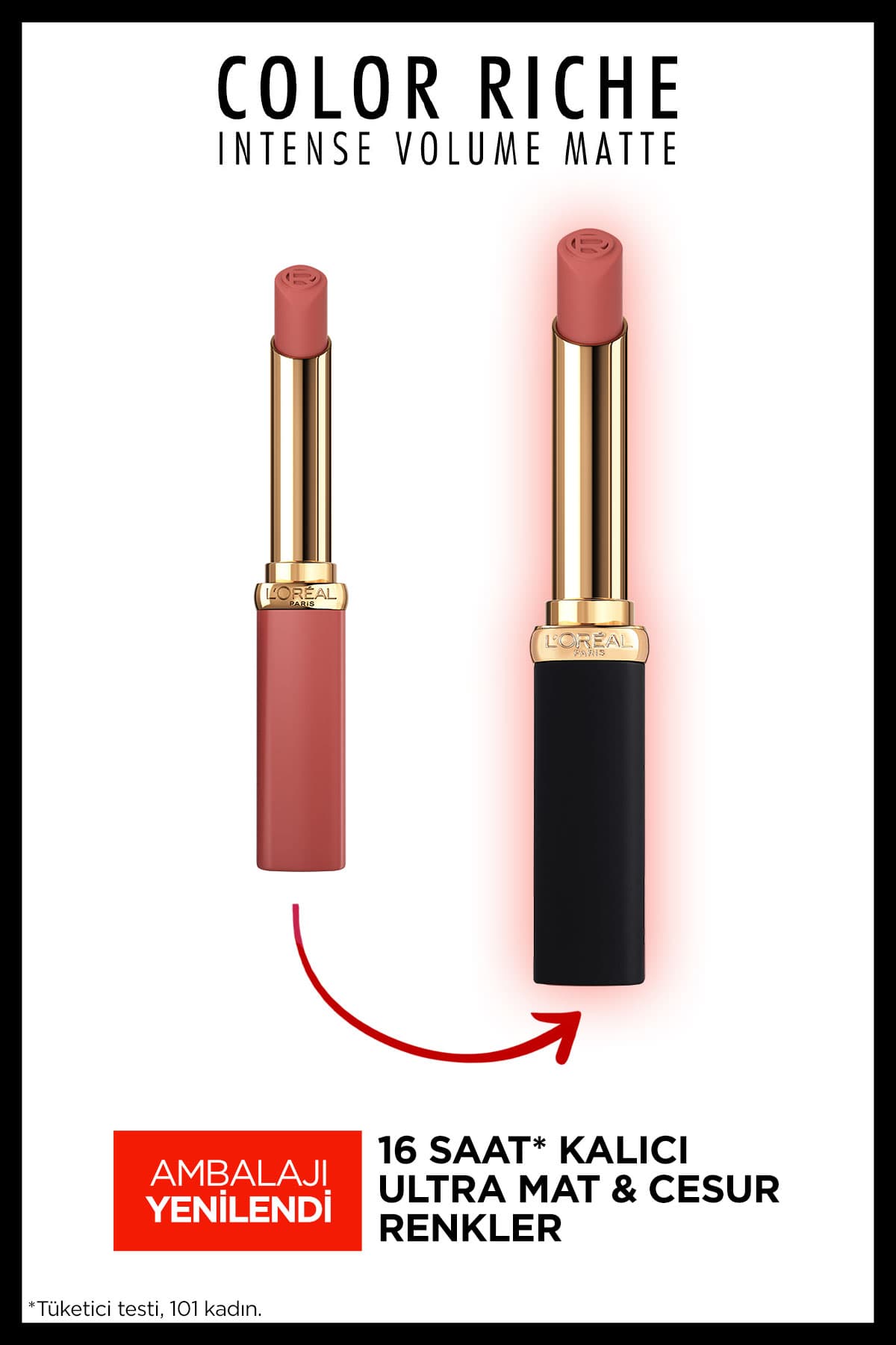 L'Oréal Paris Color Riche Intense Volume Matte Ruj - 600 Nude Audacious
