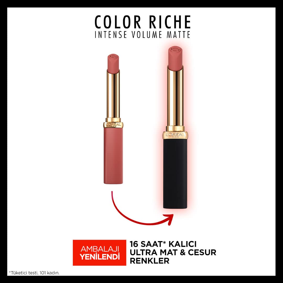 L'Oréal Paris Color Riche Intense Volume Matte Ruj - 600 Nude Audacious