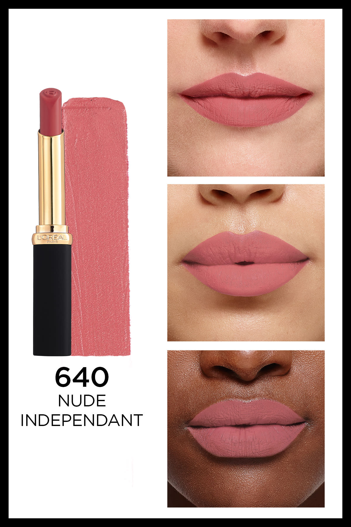 L'Oréal Paris Color Riche Intense Volume Matte Ruj - 640 Nude Independant