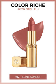L'Oréal Paris Color Riche Saten Bitişli Ruj - 107 Seine Sunset