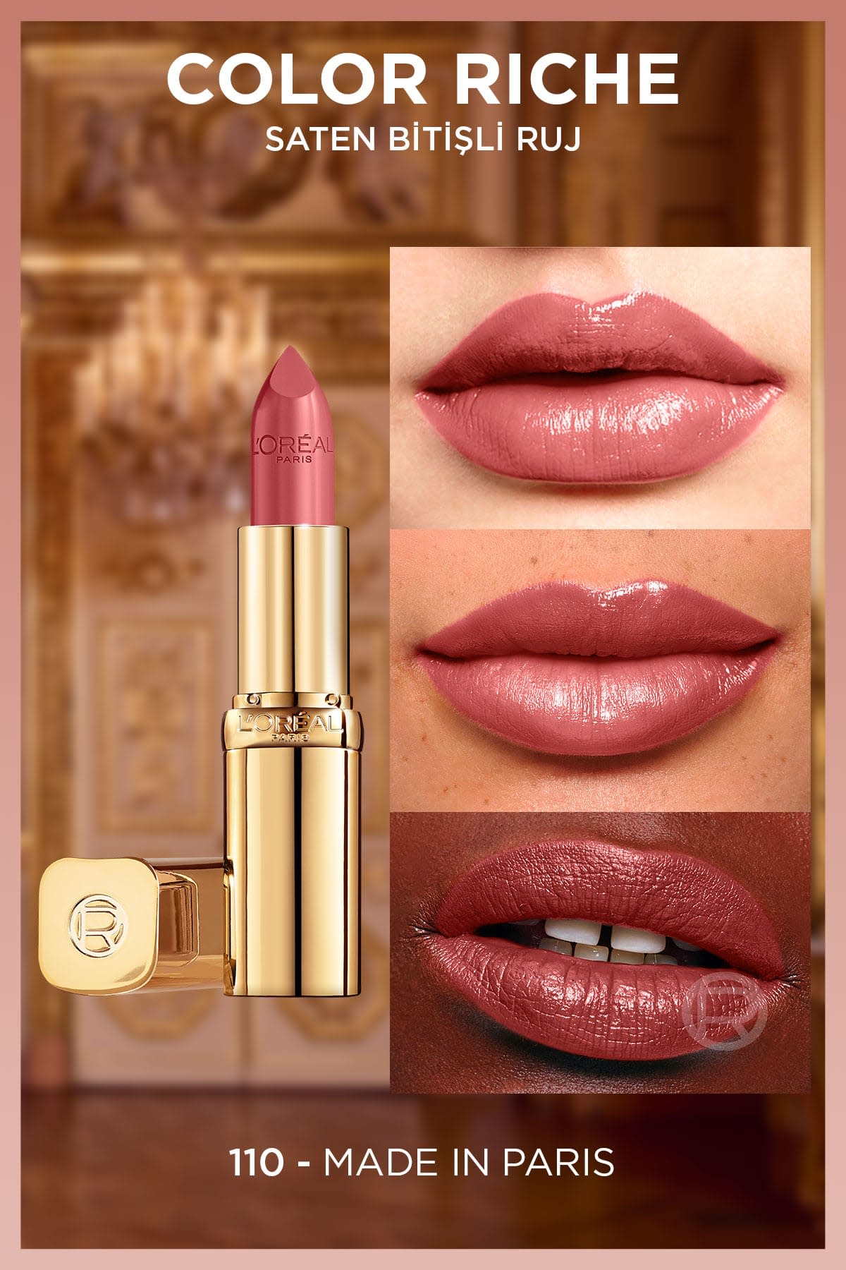 L'Oréal Paris Color Riche Saten Bitişli Ruj - 110 Made in Paris