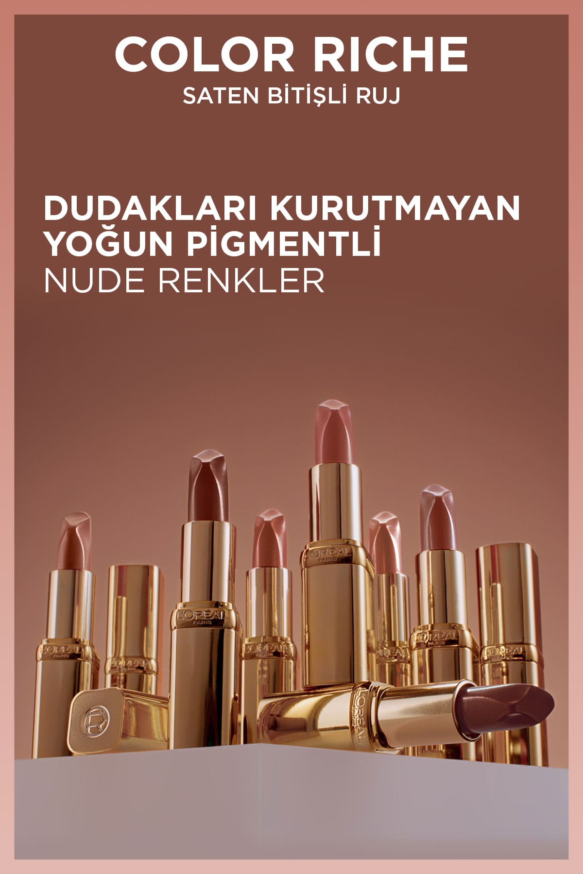 L'Oréal Paris Color Riche Saten Bitişli Ruj - 505 Nude Resilient