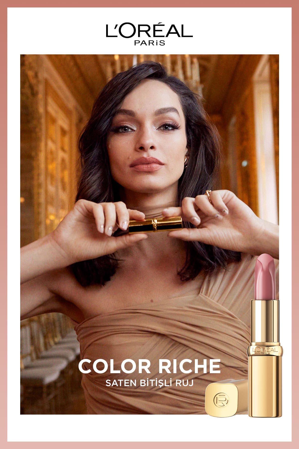 L'Oréal Paris Color Riche Saten Bitişli Ruj - 505 Nude Resilient