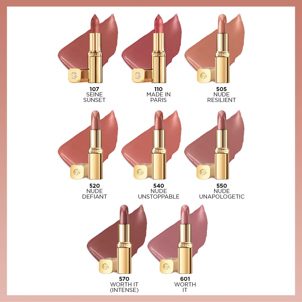 L'Oréal Paris Color Riche Saten Bitişli Ruj - 505 Nude Resilient
