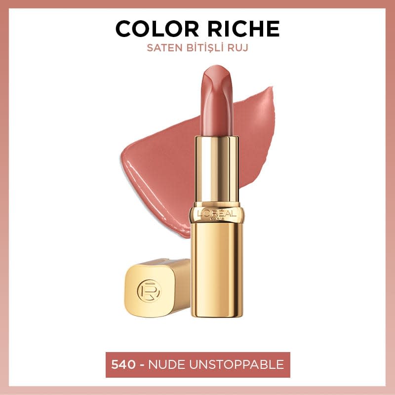 L'Oréal Paris Color Riche Saten Bitişli Ruj - 540 Nude Unstoppable