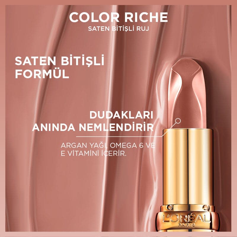 L'Oréal Paris Color Riche Saten Bitişli Ruj - 601 Worth It