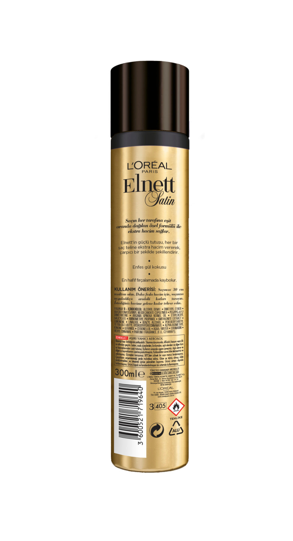 L'Oréal Paris Elnett Güçlü Tutuş ve Ekstra Hacim Saç Spreyi