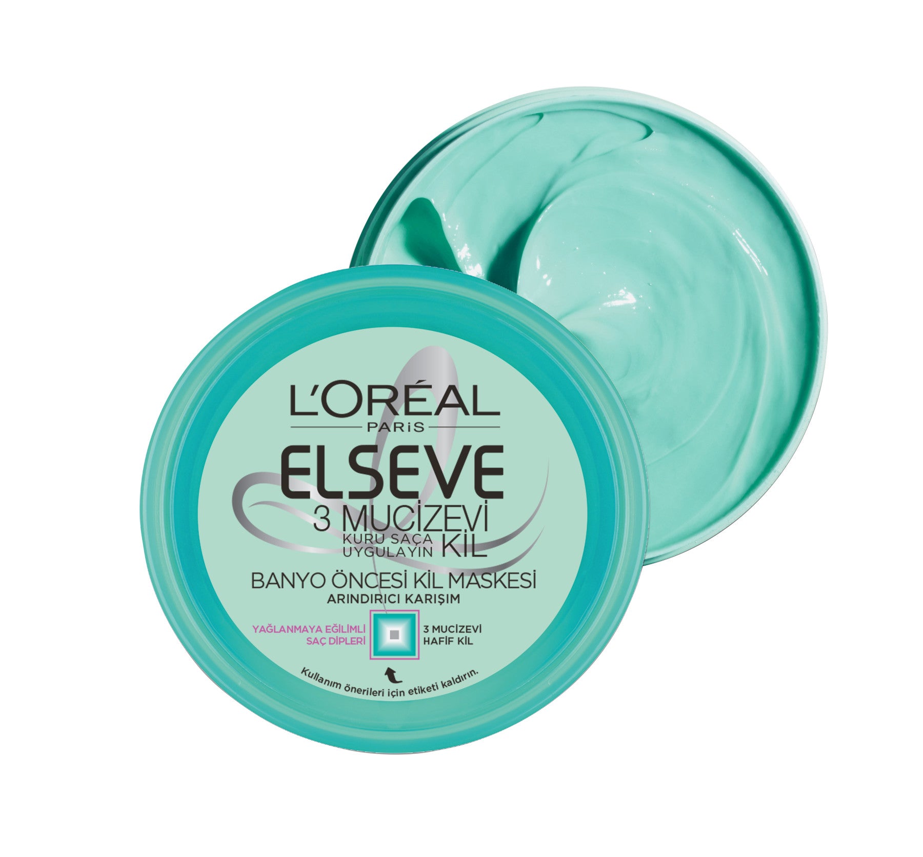 L'Oréal Paris Elseve 3 Mucizevi Kil Banyo Öncesi Kil Maskesi 150 ml