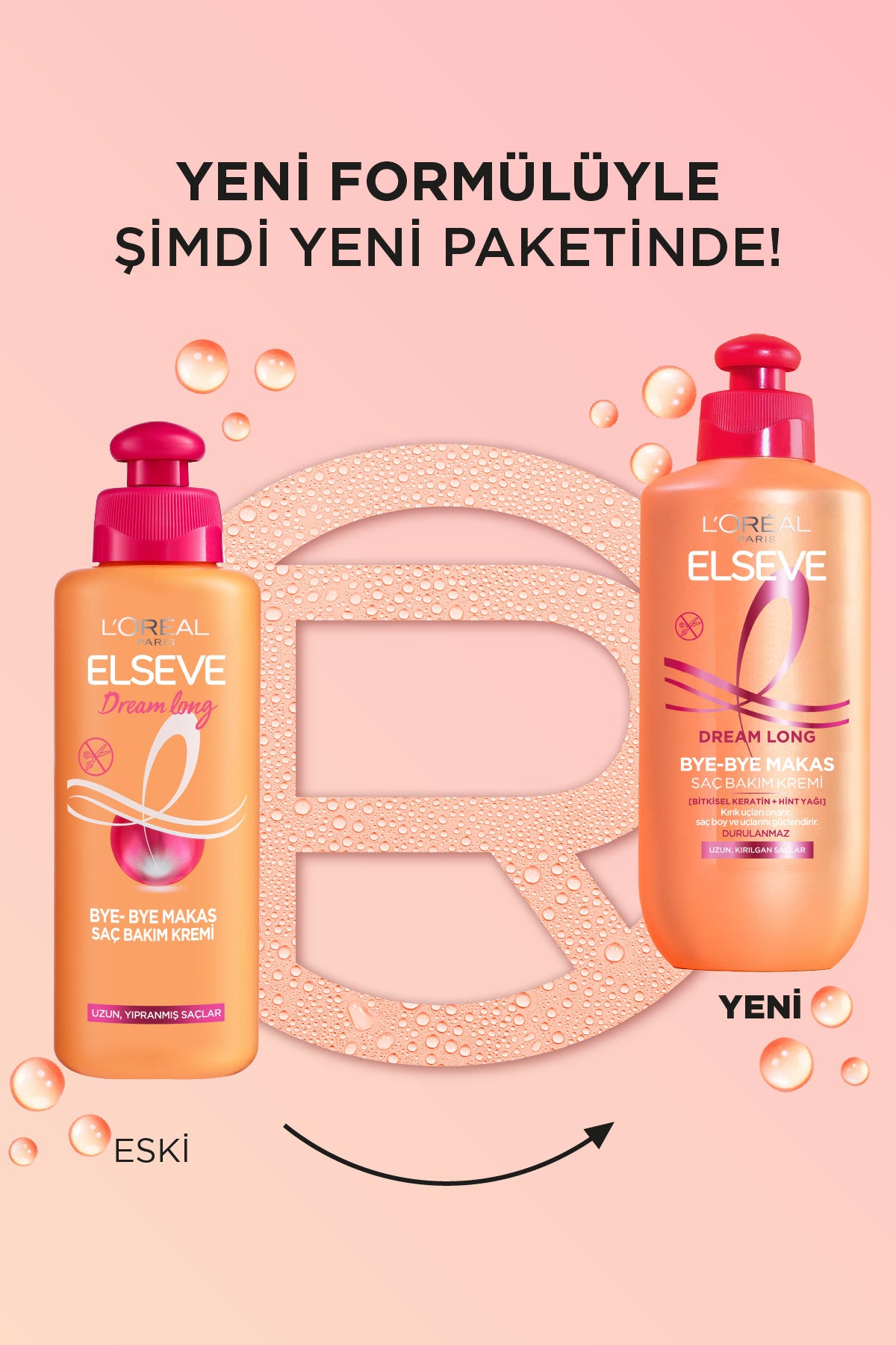 L'Oréal Paris Elseve Dream Long Bye-Bye Makas Saç Bakım Kremi 200 ml