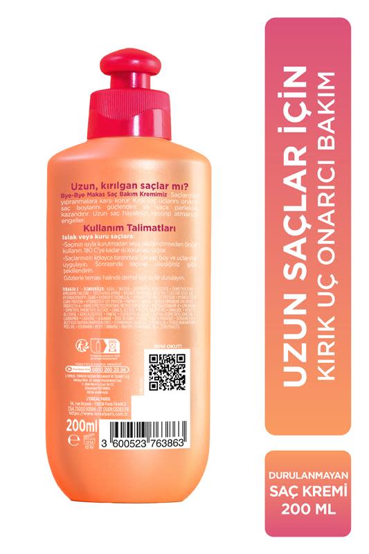 L'Oréal Paris Elseve Dream Long Bye-Bye Makas Saç Bakım Kremi 200 ml