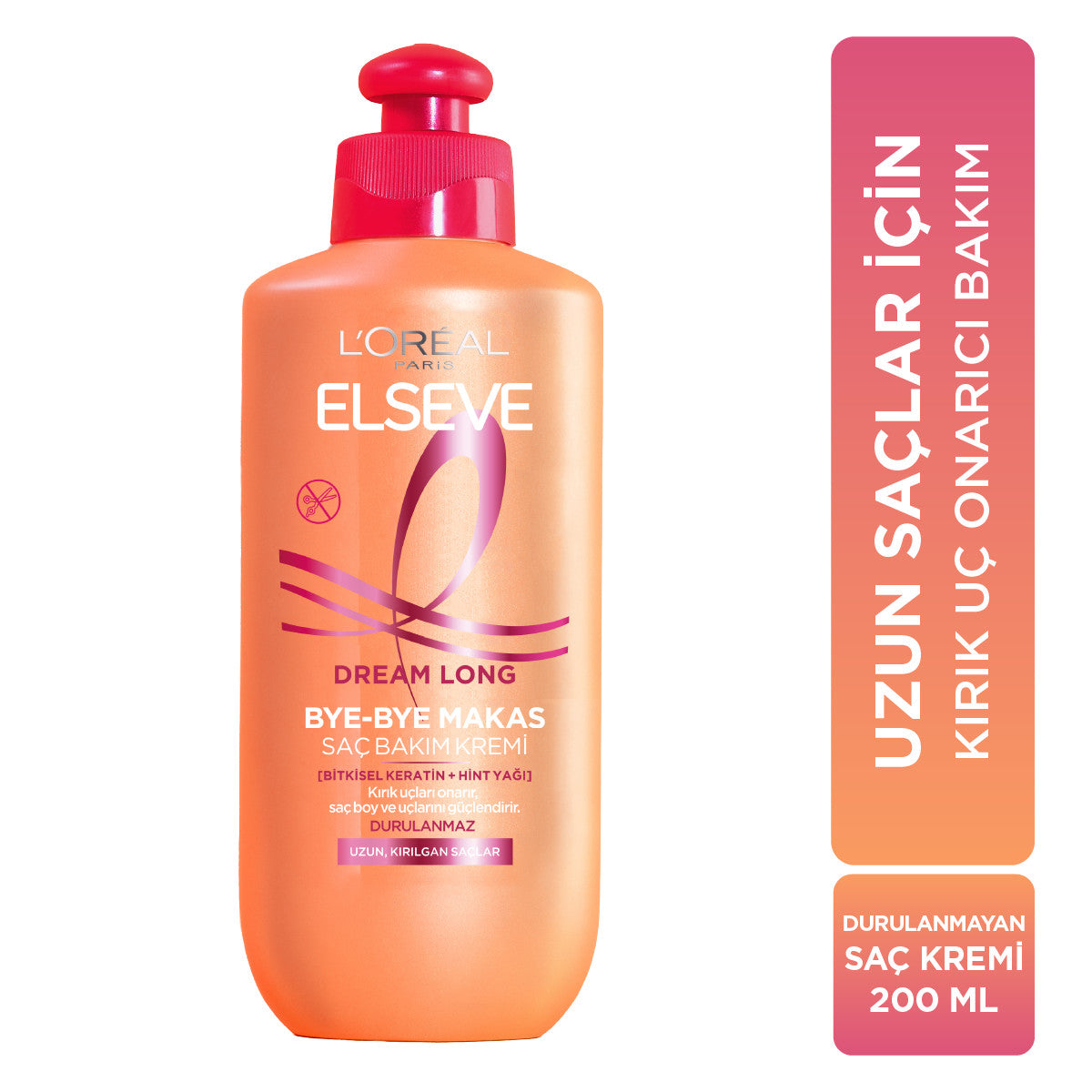 L'Oréal Paris Elseve Dream Long Bye-Bye Makas Saç Bakım Kremi 200 ml