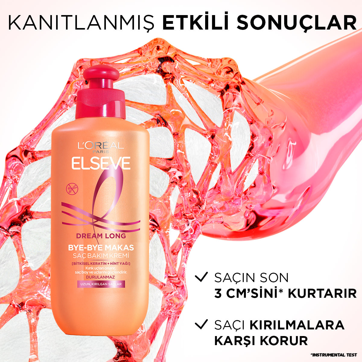 L'Oréal Paris Elseve Dream Long Bye-Bye Makas Saç Bakım Kremi 200 ml