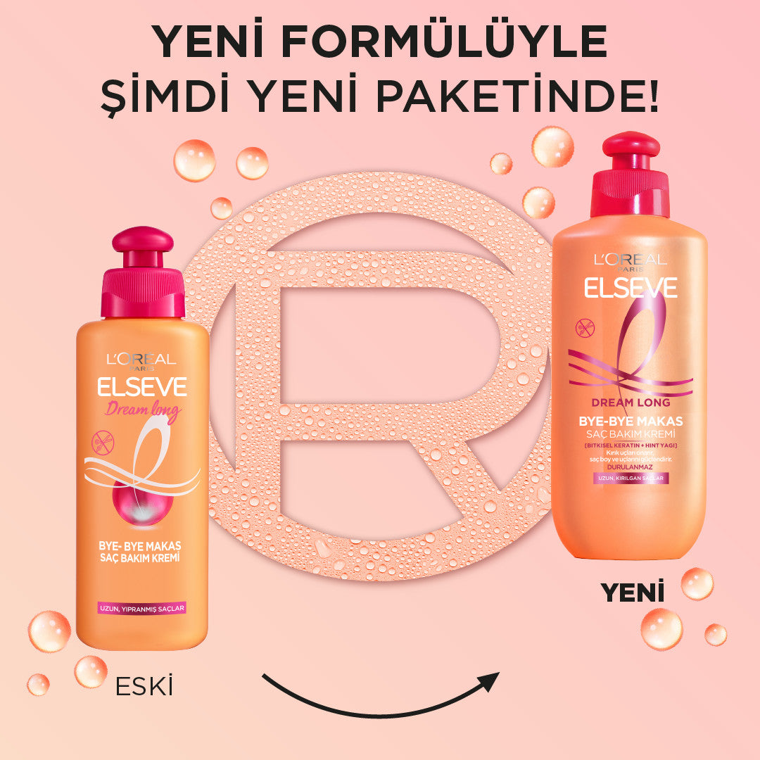 L'Oréal Paris Elseve Dream Long Bye-Bye Makas Saç Bakım Kremi 200 ml