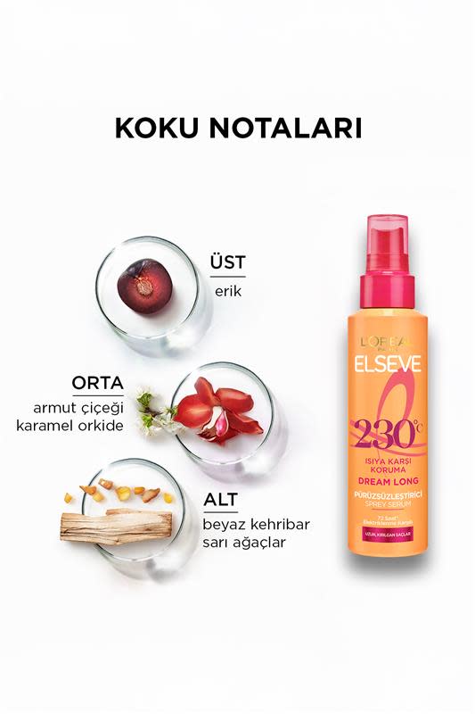 L'Oréal Paris Elseve Dream Long Isıya Karşı Koruyucu & Pürüzsüzleştirici Sprey Serum 150ml