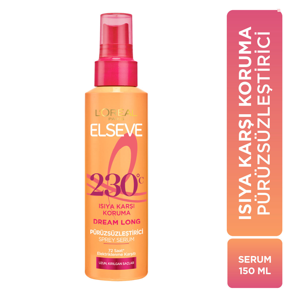 L'Oréal Paris Elseve Dream Long Isıya Karşı Koruyucu & Pürüzsüzleştirici Sprey Serum 150ml