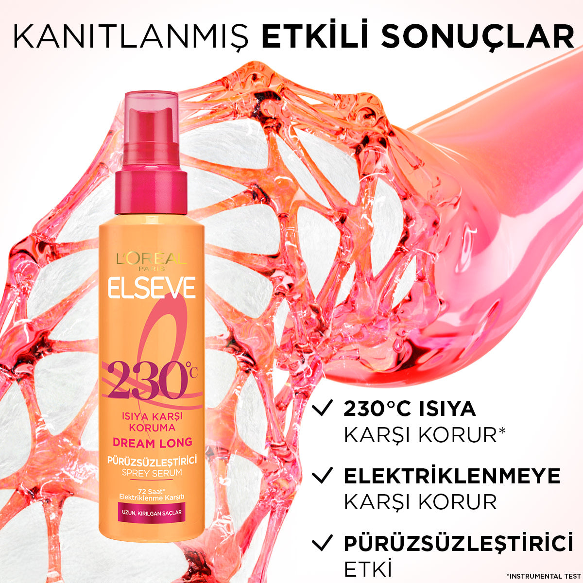 L'Oréal Paris Elseve Dream Long Isıya Karşı Koruyucu & Pürüzsüzleştirici Sprey Serum 150ml