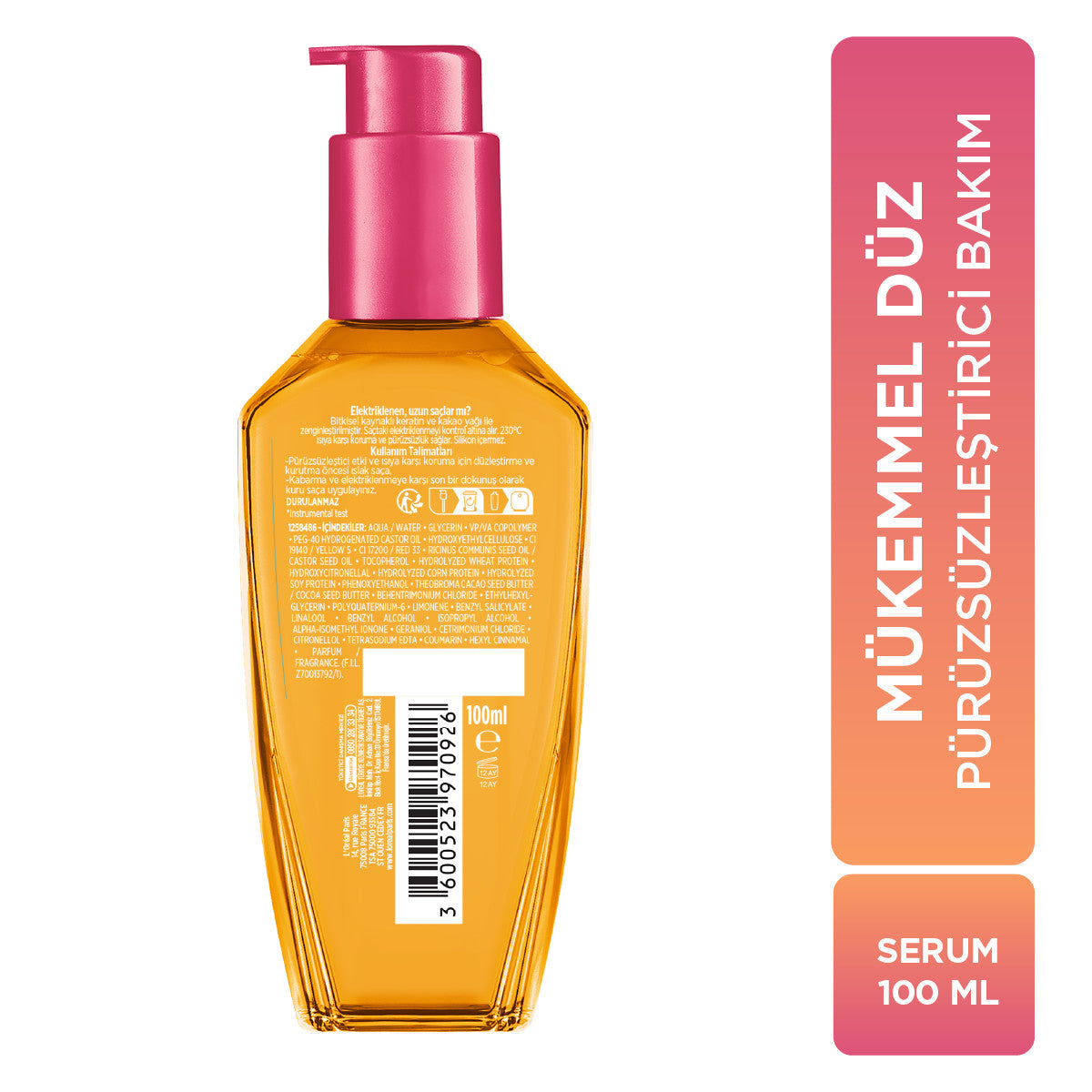 L'Oréal Paris Elseve Dream Long Mükemmel Düz Pürüzsüzleştirici Serum