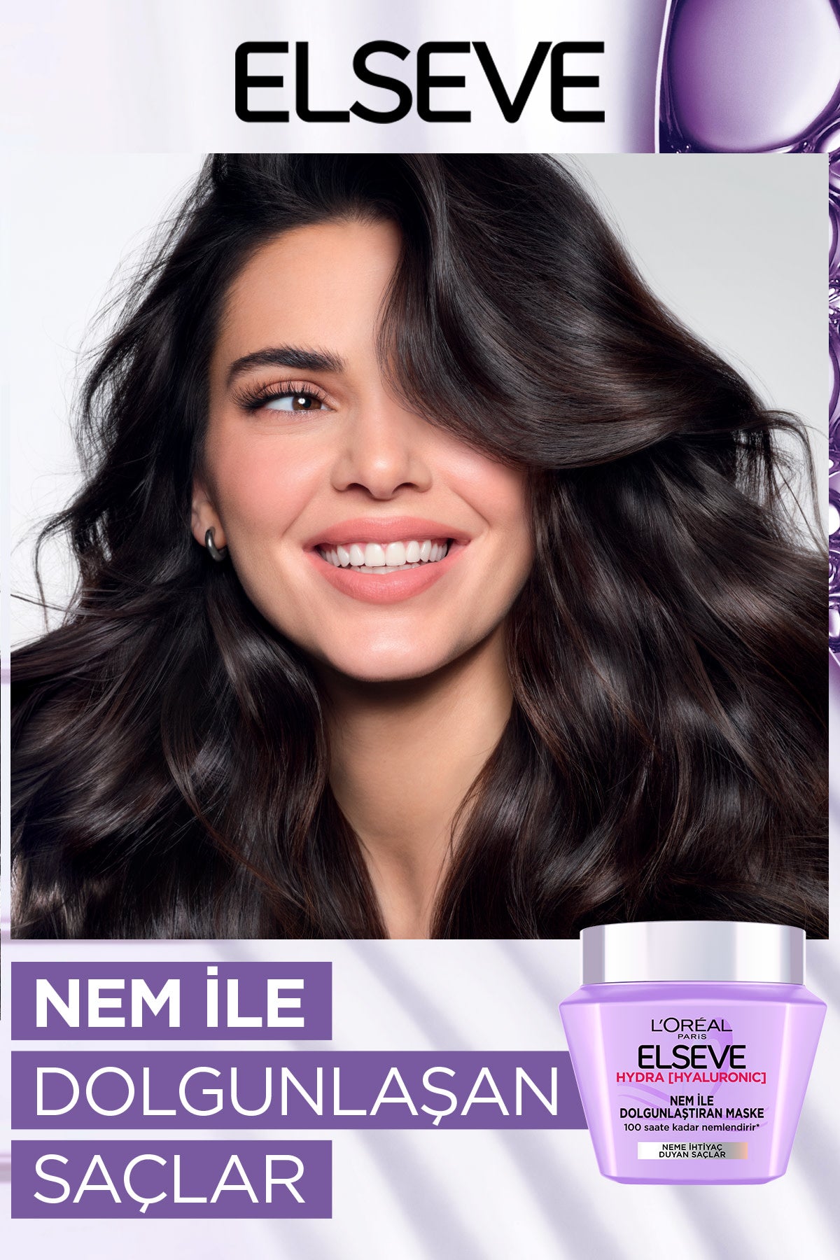 L'Oréal Paris Elseve Hydra [Hyaluronic] 72 Saat Nem ile Dolgunlaştıran Maske 300ml