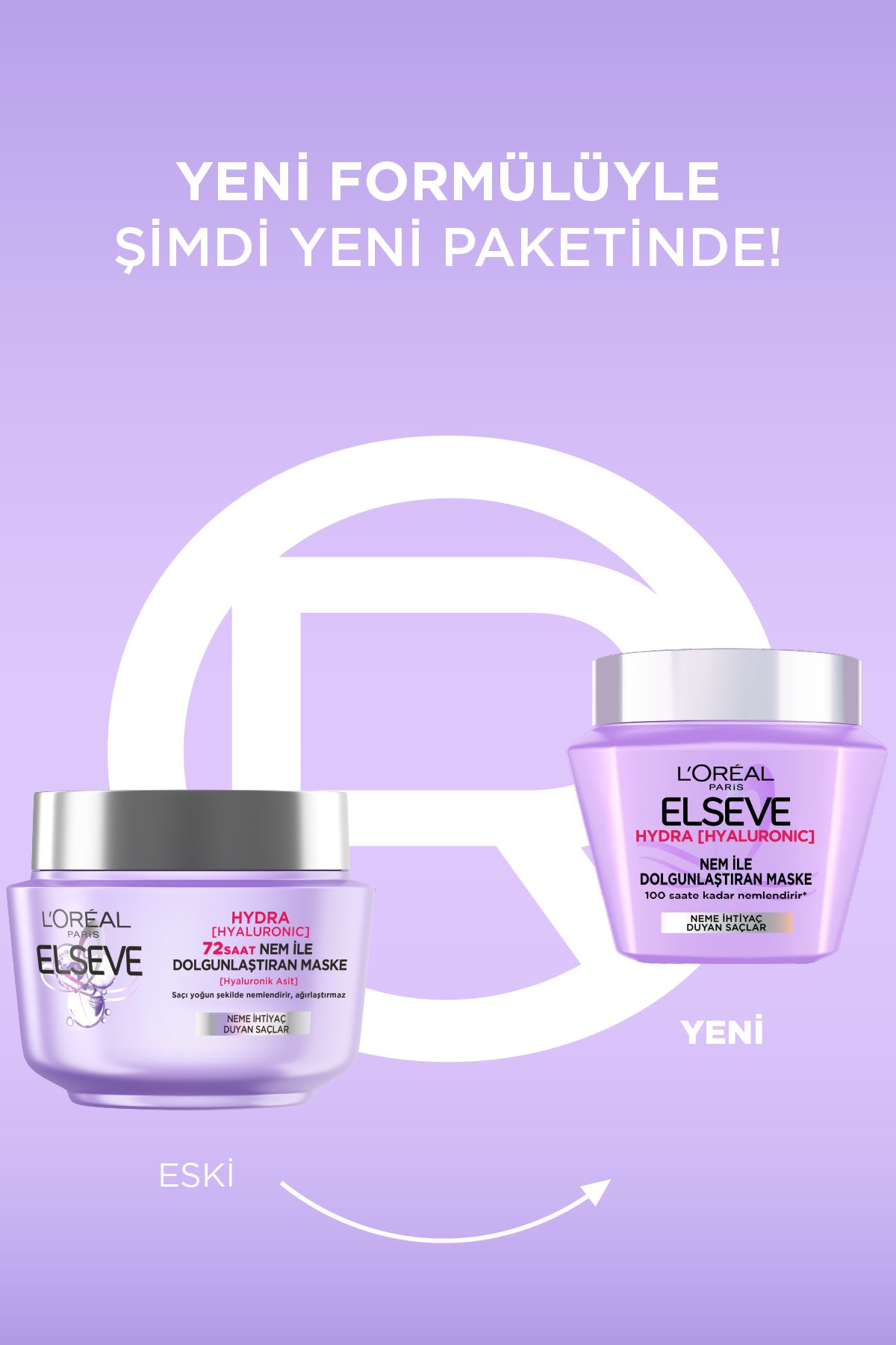 L'Oréal Paris Elseve Hydra [Hyaluronic] 72 Saat Nem ile Dolgunlaştıran Maske 300ml