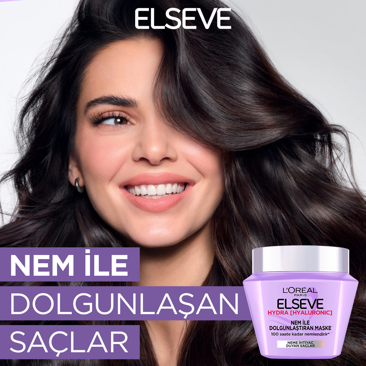 L'Oréal Paris Elseve Hydra [Hyaluronic] 72 Saat Nem ile Dolgunlaştıran Maske 300ml