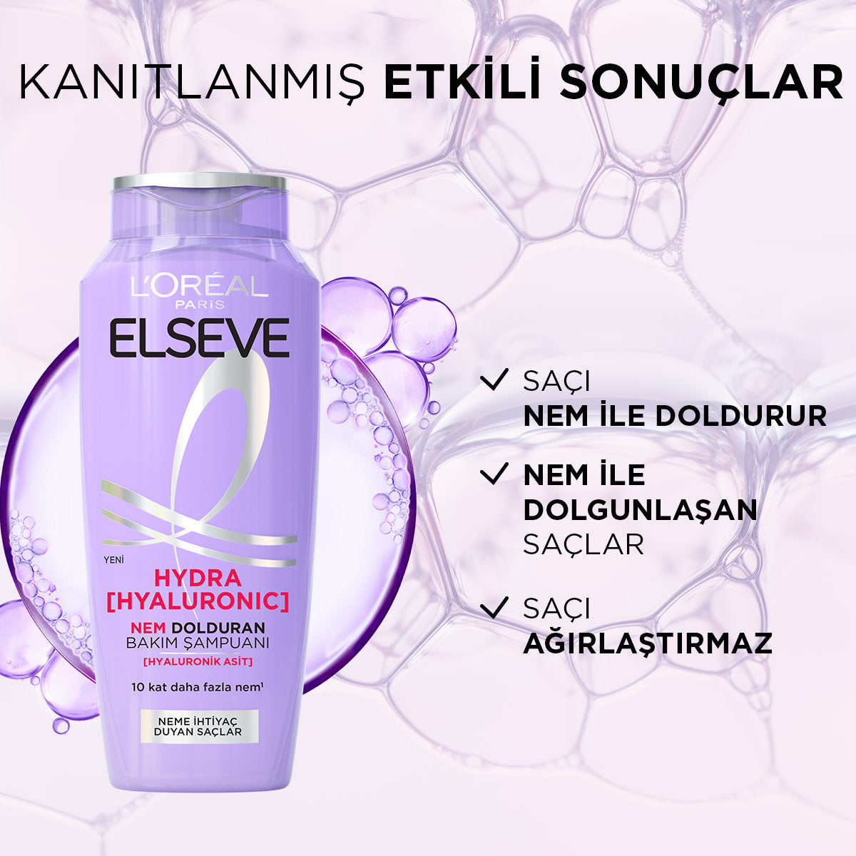 L'Oréal Paris Elseve Hydra [Hyaluronic] Nem Dolduran Bakım Şampuanı 300ml