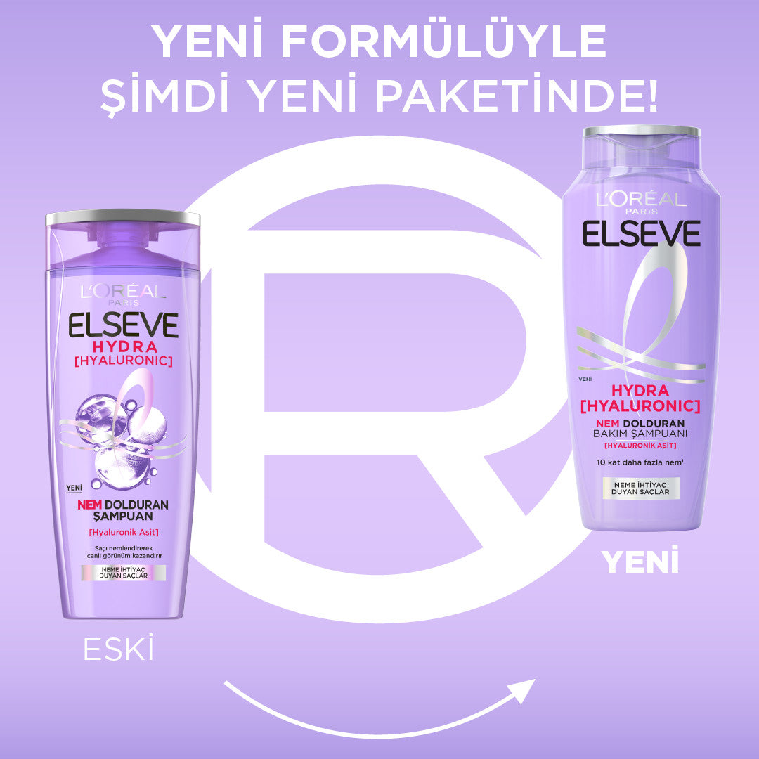 L'Oréal Paris Elseve Hydra [Hyaluronic] Nem Dolduran Bakım Şampuanı 300ml
