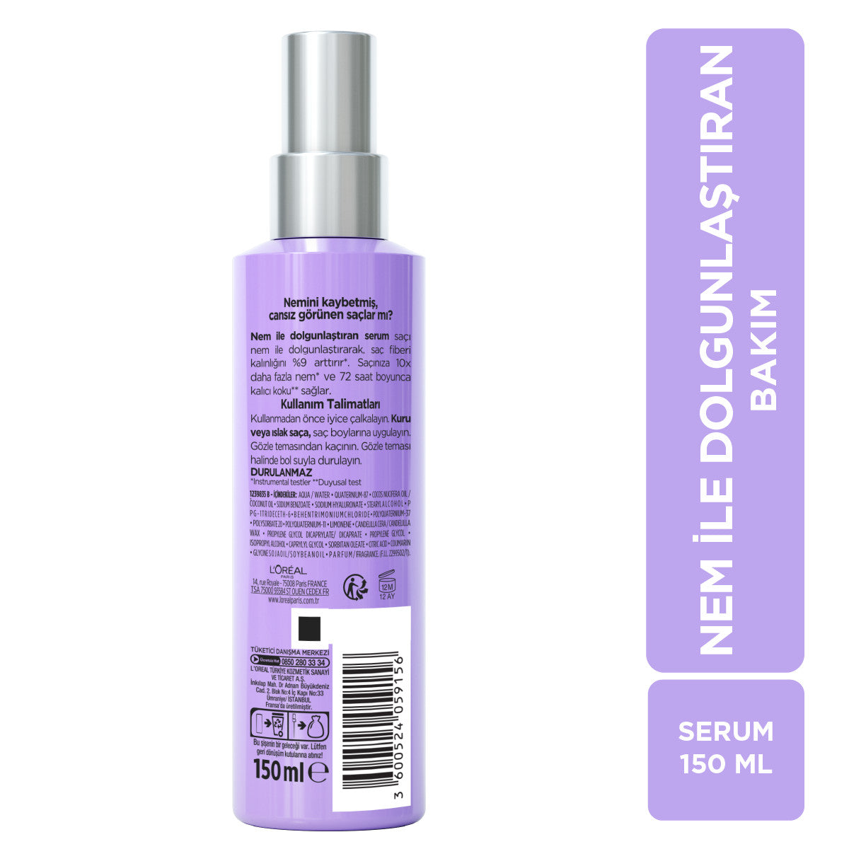 L'Oréal Paris Elseve Hydra [Hyaluronic] Nem ile Dolgunlaştıran Serum 150ml