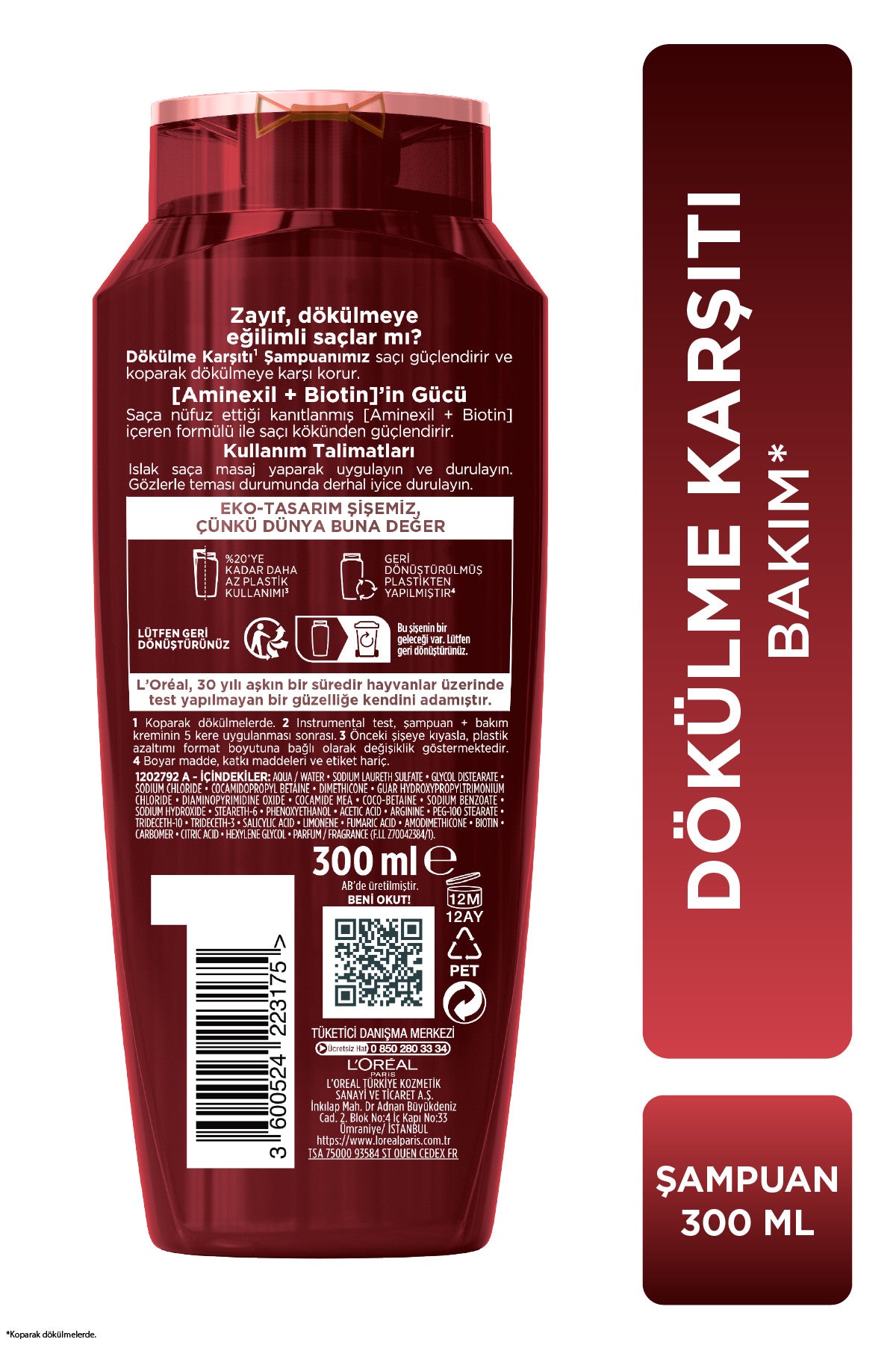 L'Oréal Paris Elseve Komple Direnç Dökülme Karşıtı Şampuan 300 ml