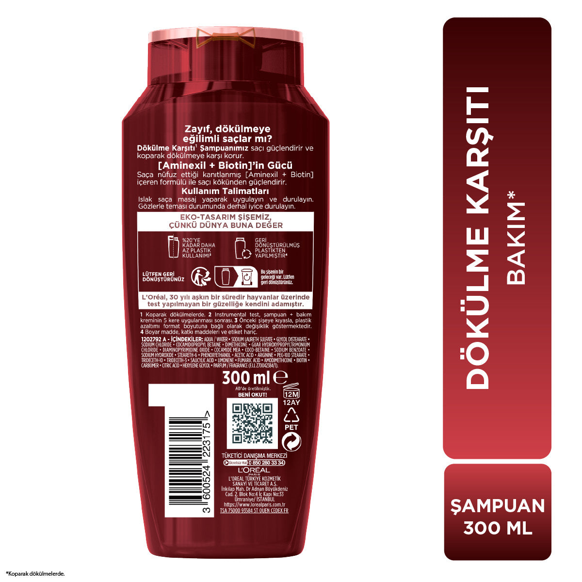L'Oréal Paris Elseve Komple Direnç Dökülme Karşıtı Şampuan 300 ml