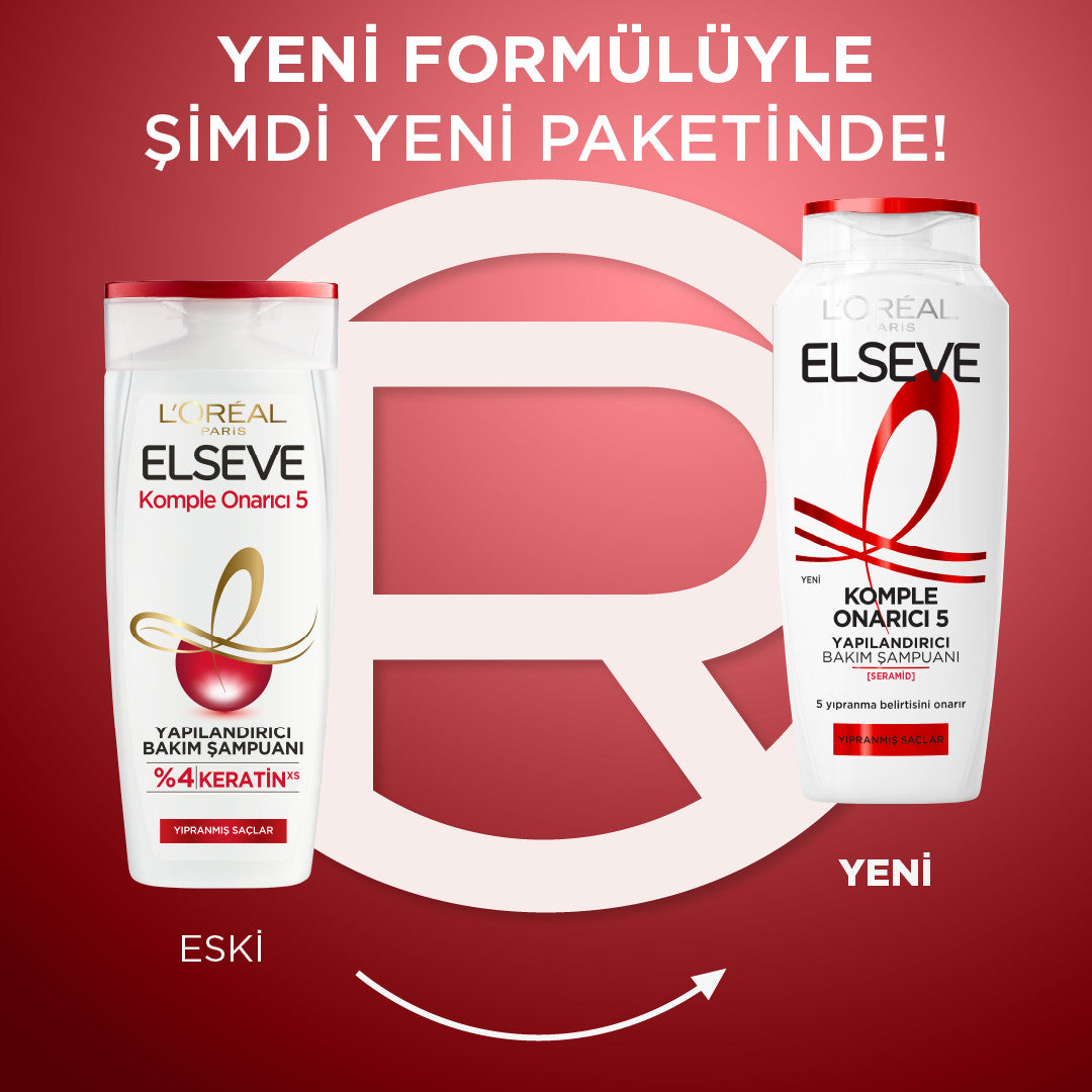 L'Oréal Paris Elseve Komple Onarıcı 5 Yapılandırıcı Bakım Şampuanı 300 ml
