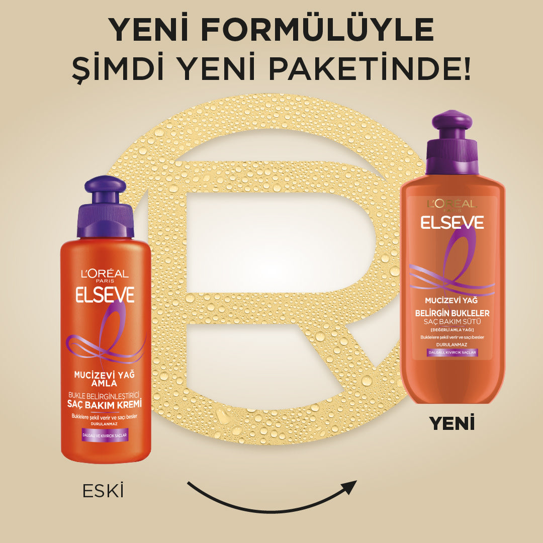 L'Oréal Paris Elseve Mucizevi Amla Yağı Bukle Belirginleştirici Saç Bakım Kremi 200ml