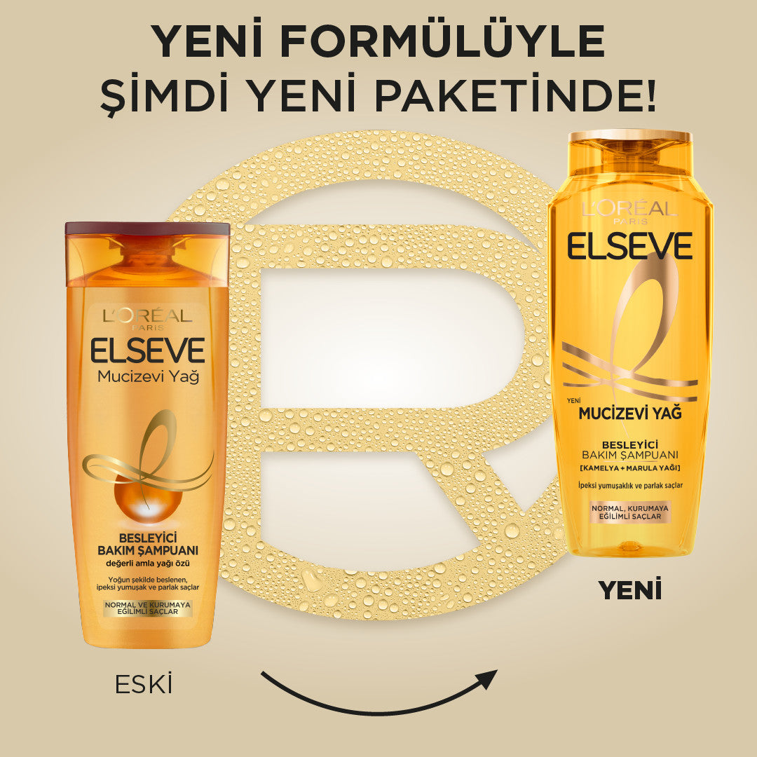 L'Oréal Paris Elseve Mucizevi Yağ Besleyici Bakım Şampuanı 300 ml