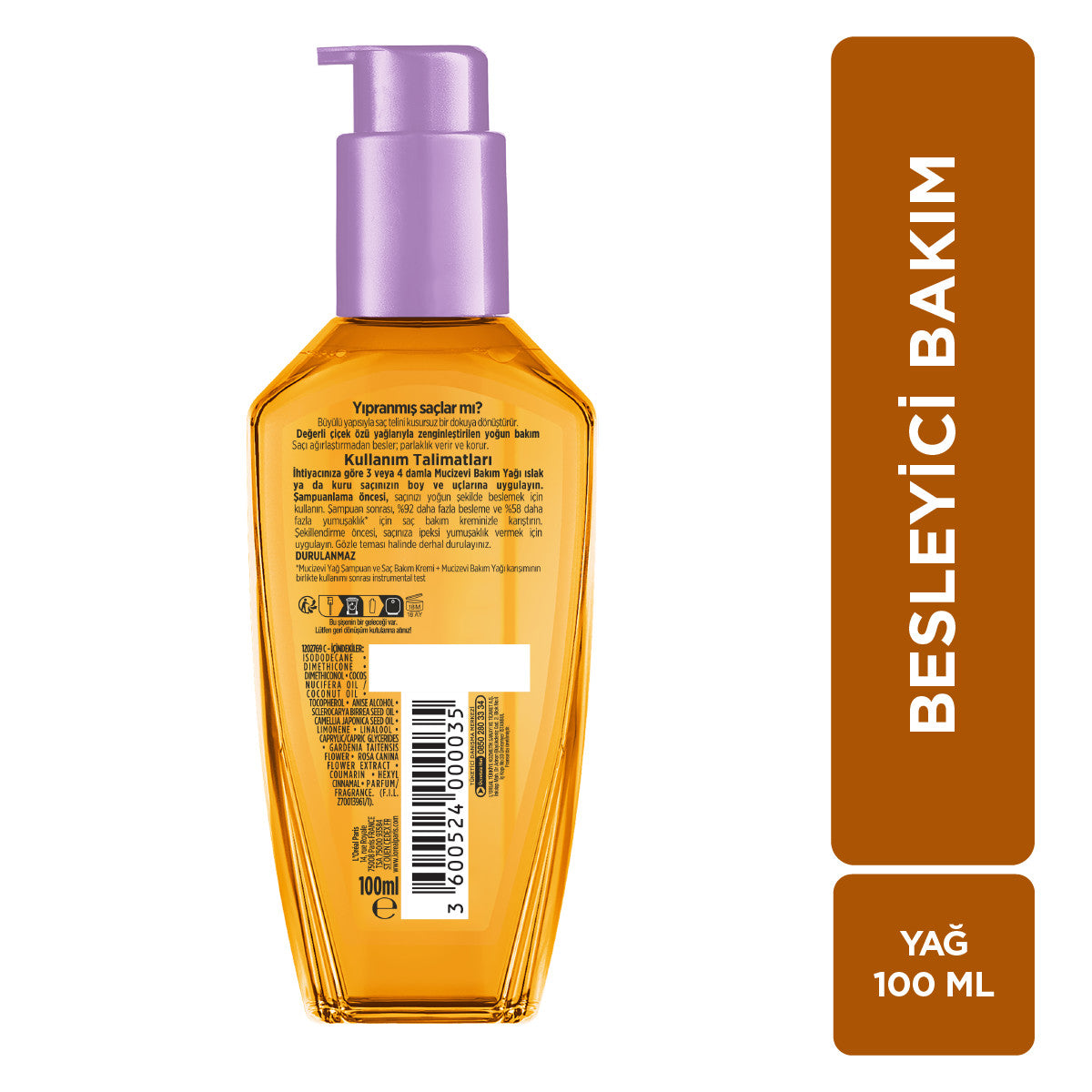 L'Oréal Paris Elseve Mucizevi Yağ Besleyici Bakım Yağı 100ml