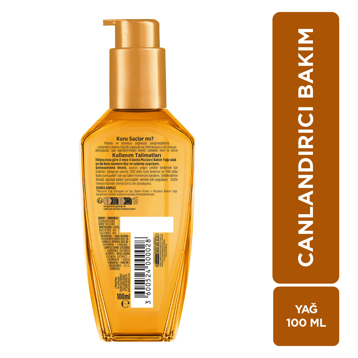 L'oréal Paris Elseve Mucizevi Yağ Canlandırıcı Bakım Yağı 100ml
