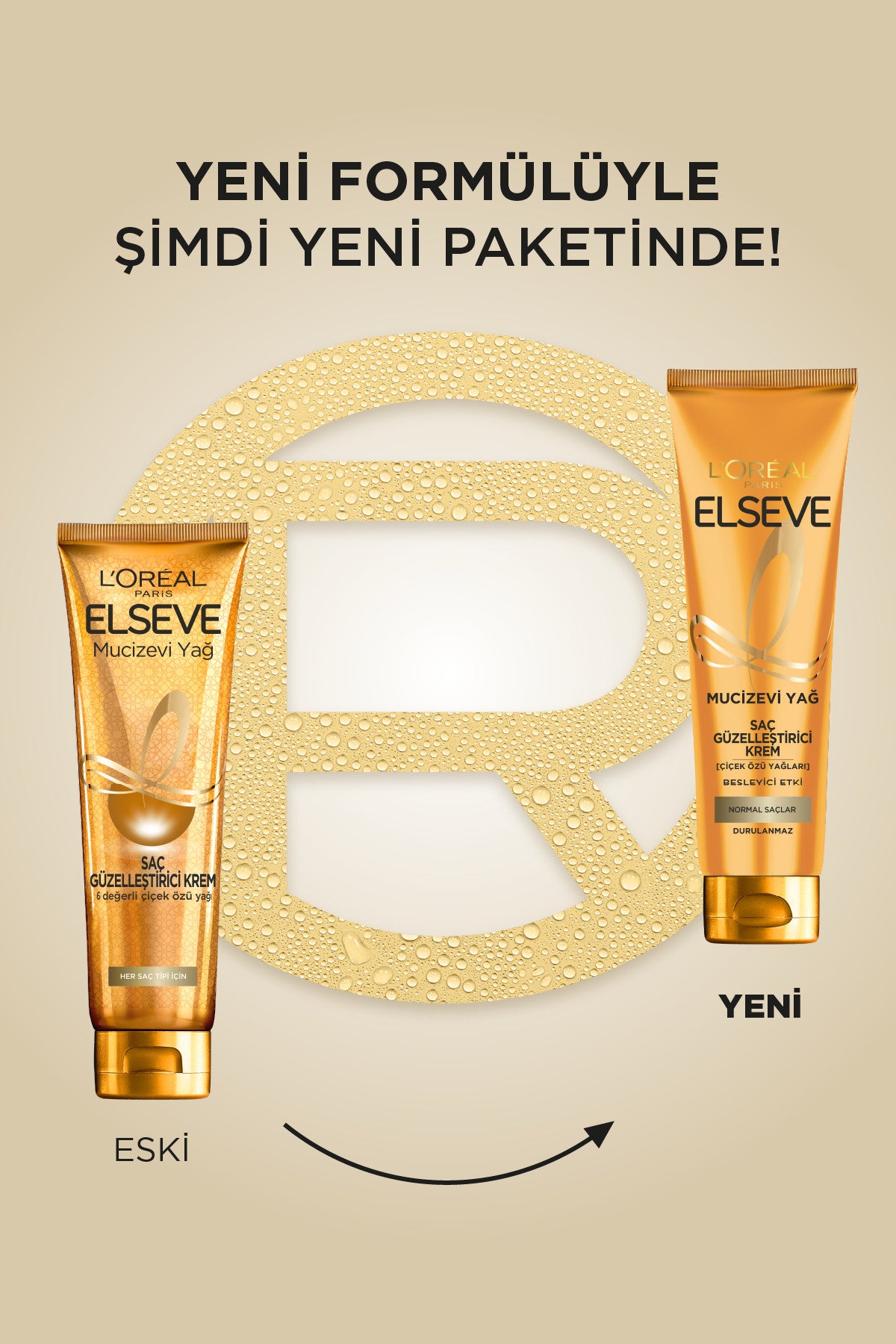 L'Oréal Paris Elseve Mucizevi Yağ Saç Güzelleştirici Krem Her Saç Tipi İçin 150ml